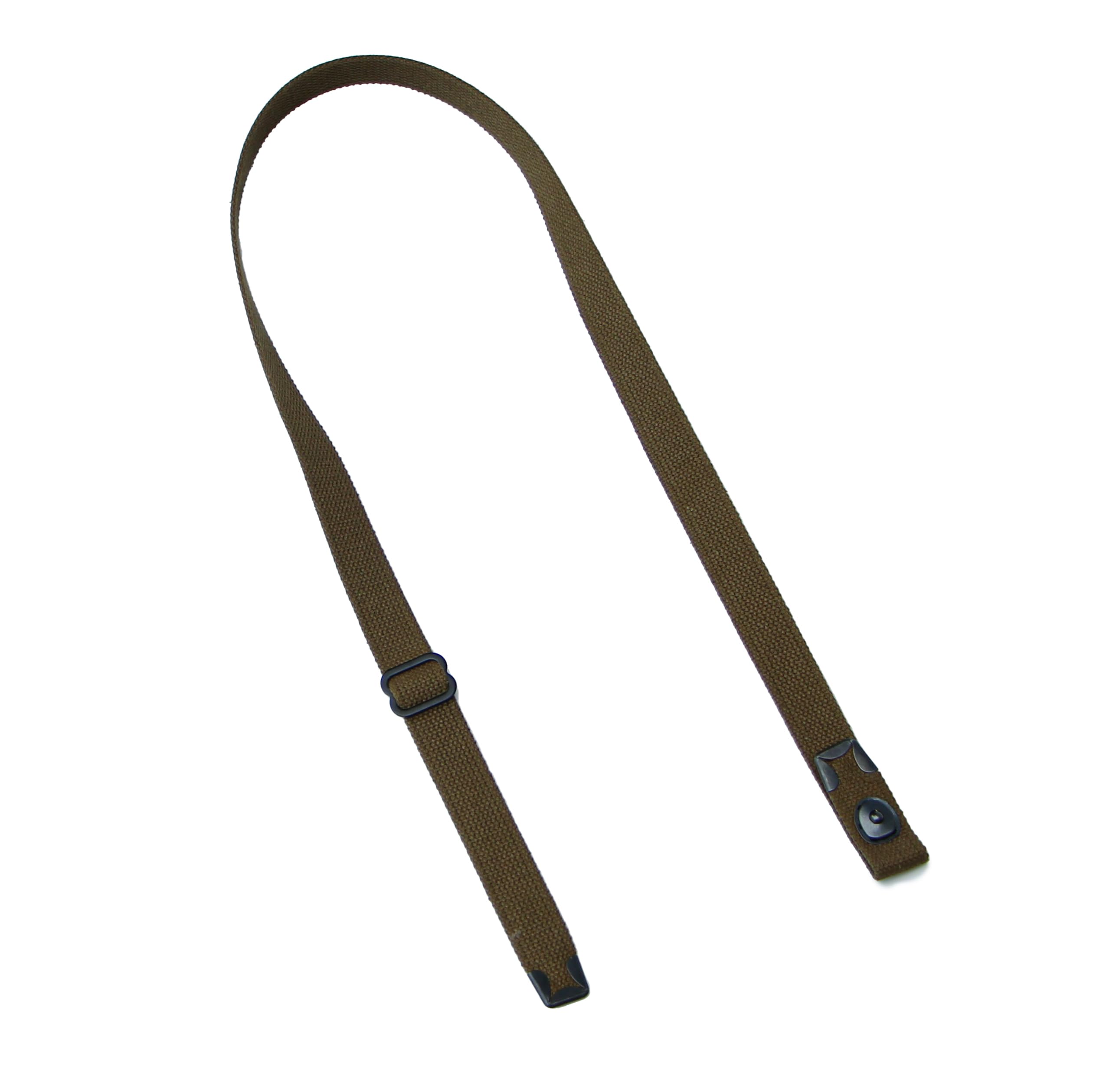 WW2 WWII US Carbine Sling Canvas Webbing Olive Green Solid Metal Fittings Reproduction