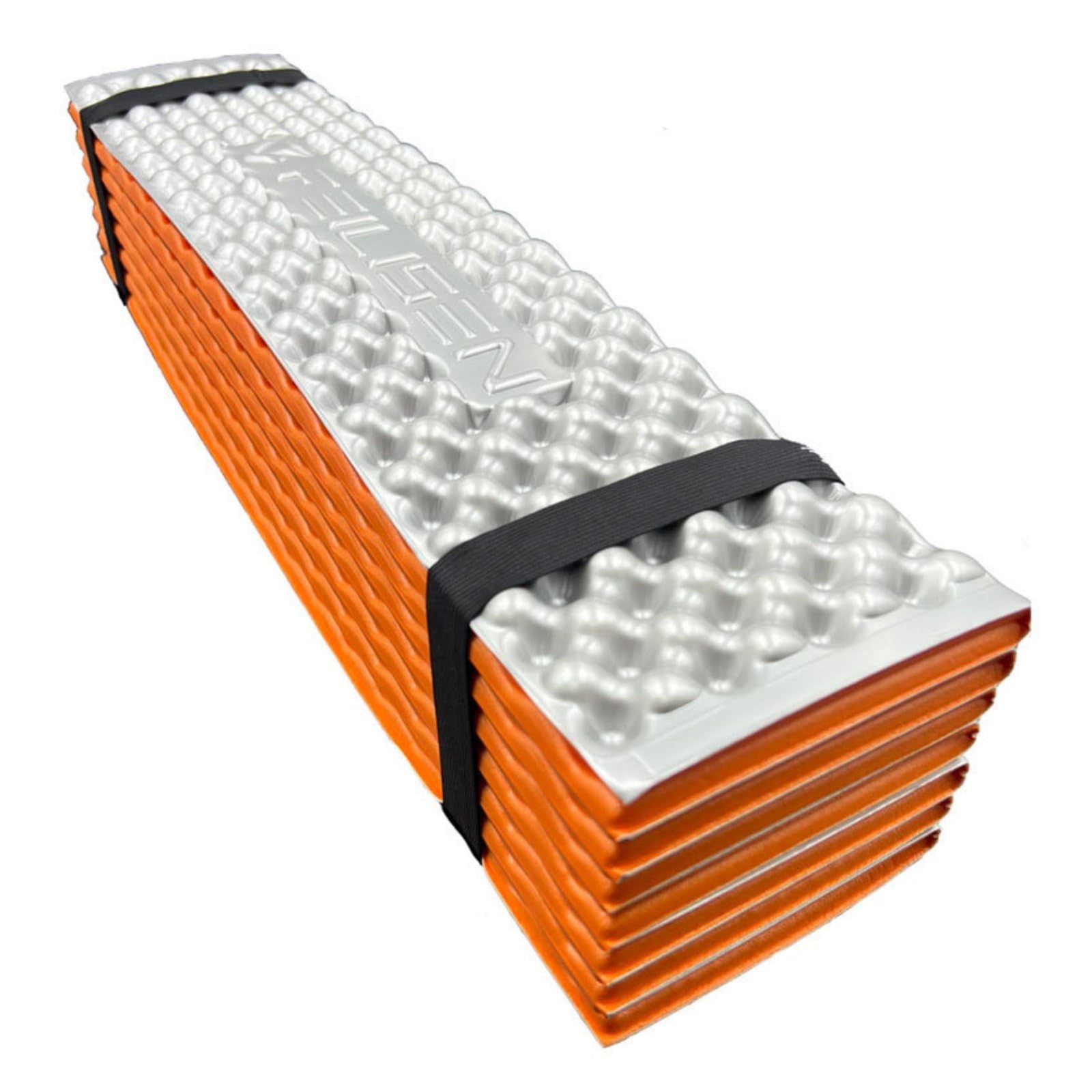 Milageto IXPE Foam Camping Mat Foldable Folding Sleeping Mat Includes Storage Bag Aluminum Film Sleeping Pad for Hikers, Outdoor, Tent, Orange