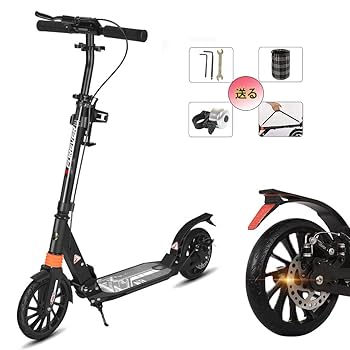 キックスクーター　リアディスクブレーキ　前後サスペンション　大人用キックボード Amazon.co.jp: 子供～大人用 キックボード キックスクーター