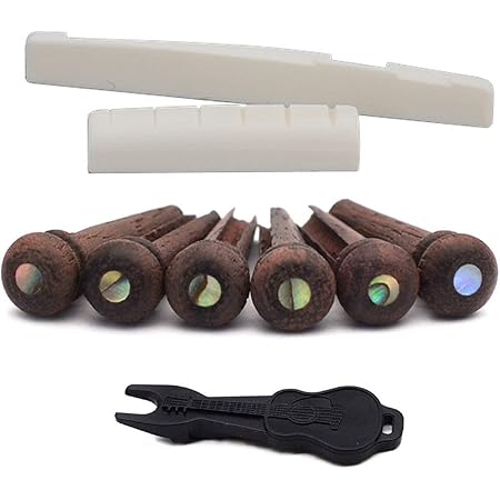 Alnicov Zwarte Geplateerde Rolzadels Rosewood Bridge Set Voor Jazz Gitaar 2105912181