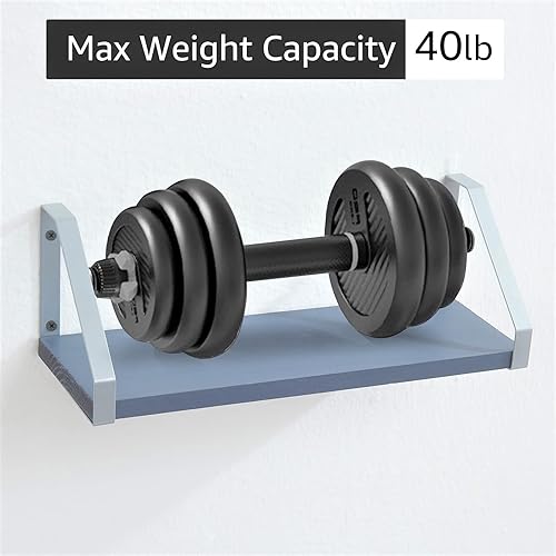 Miniatura 6 de TFER Estantes flotantes de pared para dormitoriobaño, juego de 3, estantes colgantes geométricos para sala de estar, cocina, lavandería, estantes