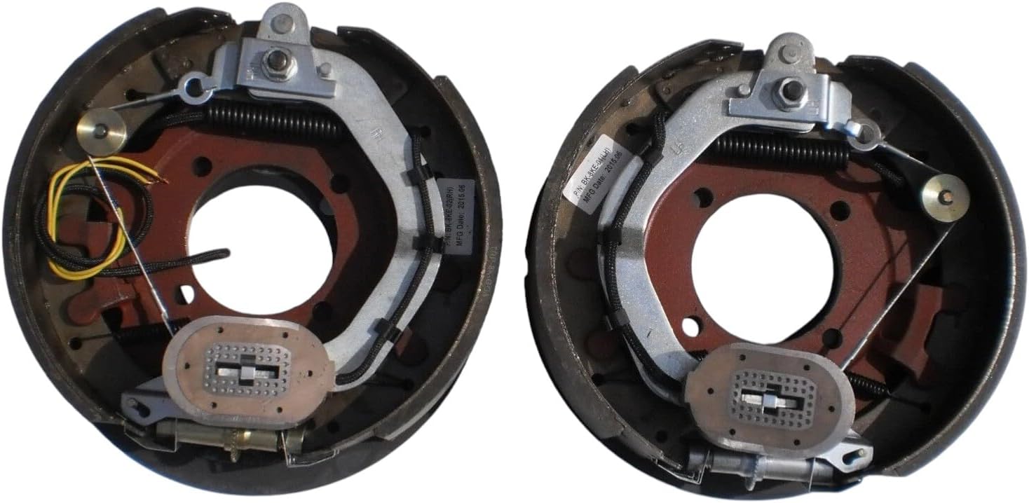 Set of 2 Electric Trailer Brake Backing Plates for Dexter 8K Axle, 12-1/4 x 3-3/8 in, 8000 lb