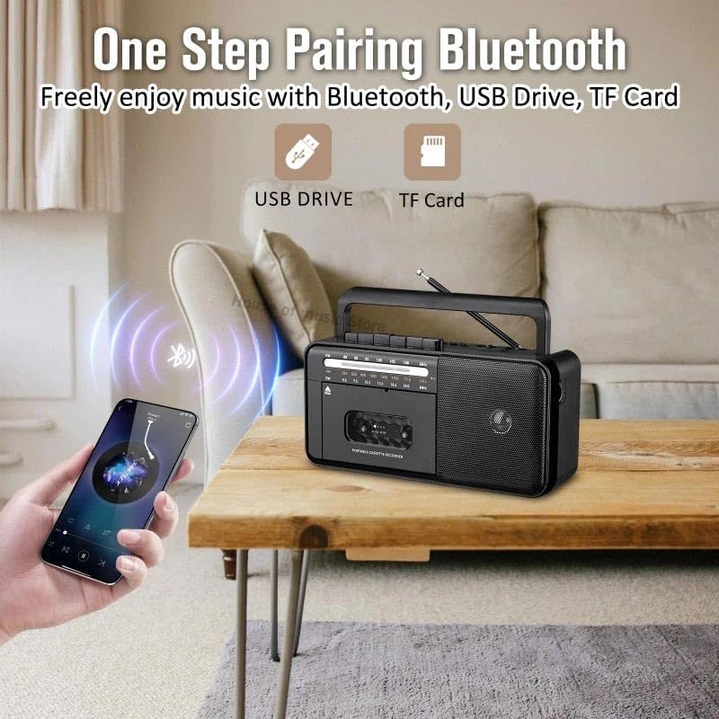 Apera KNSTAR PX-680BT connected via Bluetooth to a smartphone playing music