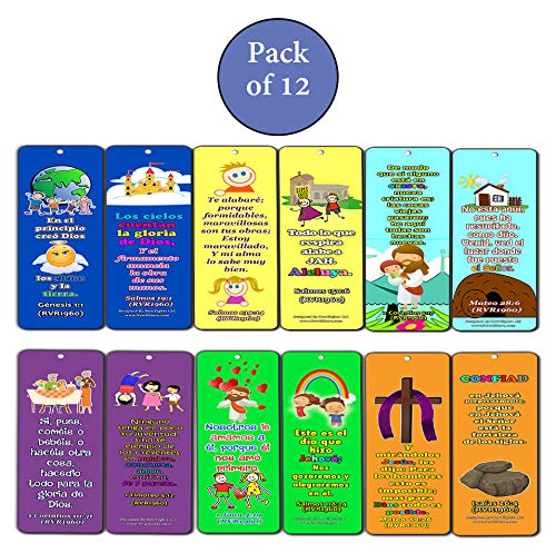 Spanish Powerful God Memory Verse RVR1960 Bookmarks (12-Pack)