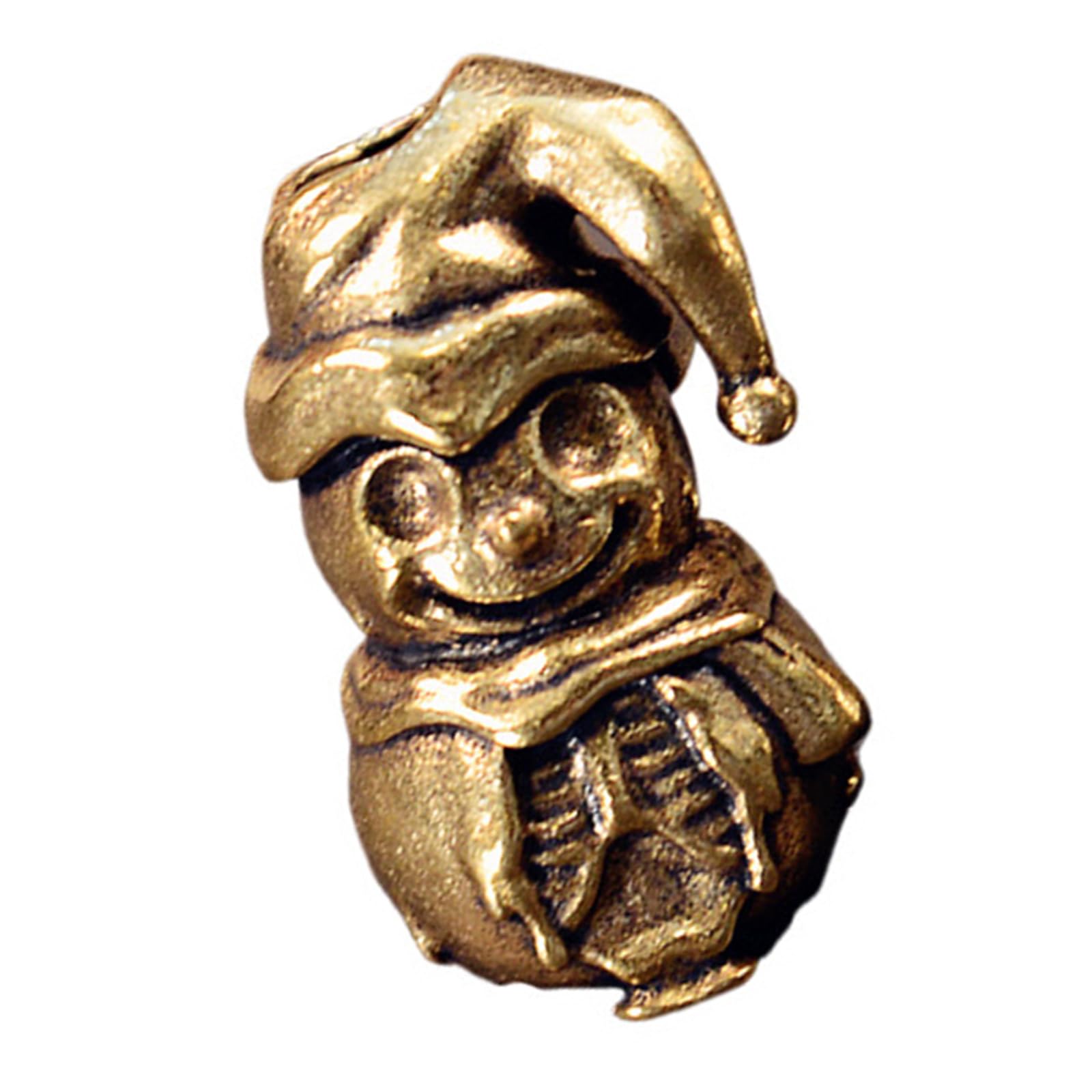 YUXITA Unique Artistic Snowman Metal Beads Pendant for Paracord and Enthusiasts Jewelry Making Paracord Bead