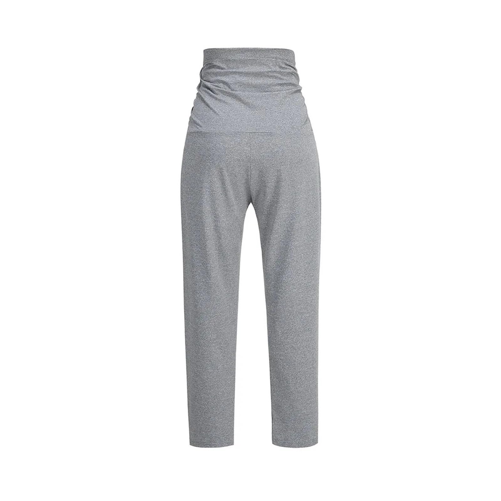 Pantalones de Maternidad, Vestido de Yoga sobre el Vientre, Pantalones de Embarazo for el Trabajo, Pantalones elásticos de Pierna Ancha for Estar en casa(Black,M)