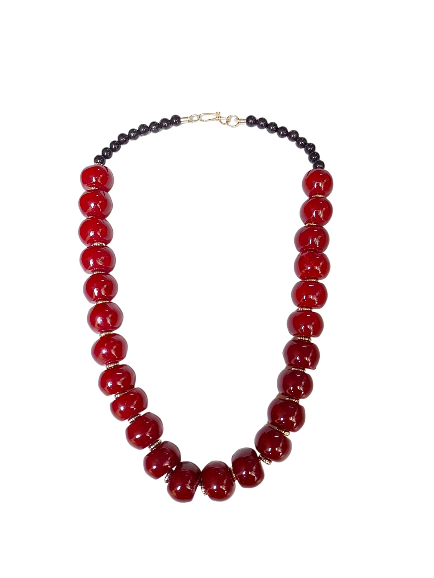 Just In Jewellery Elegant Style Statement 30mm Glass Round Beads Necklace For Girls and Women. (B0CHBH183D) Amazon Price History, Amazon Price Tracker