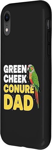 Miniatura 2 de Bird Green Cheek Conure Dad, Parrot Parent Pride Case for iPhone XR