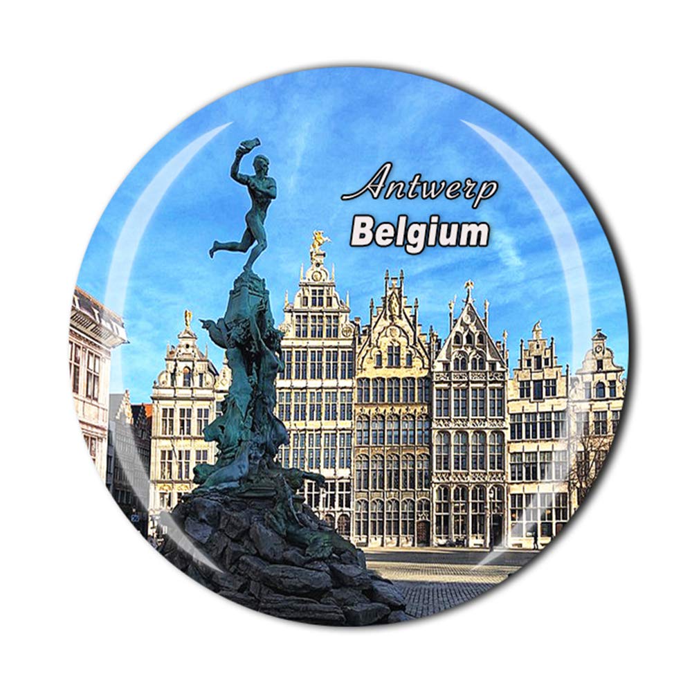 Antwerp Belgium Fridge Magnet Travel Souvenir Gift Home Kitchen Refrigerator Decoration Magnetic Sticker Crystal Magnet Collection