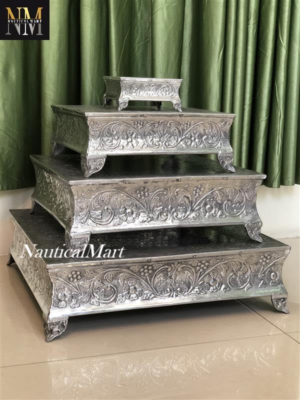 Amazon | Designer Cake Stand Square Set 22 inch, 18 inch, 14 