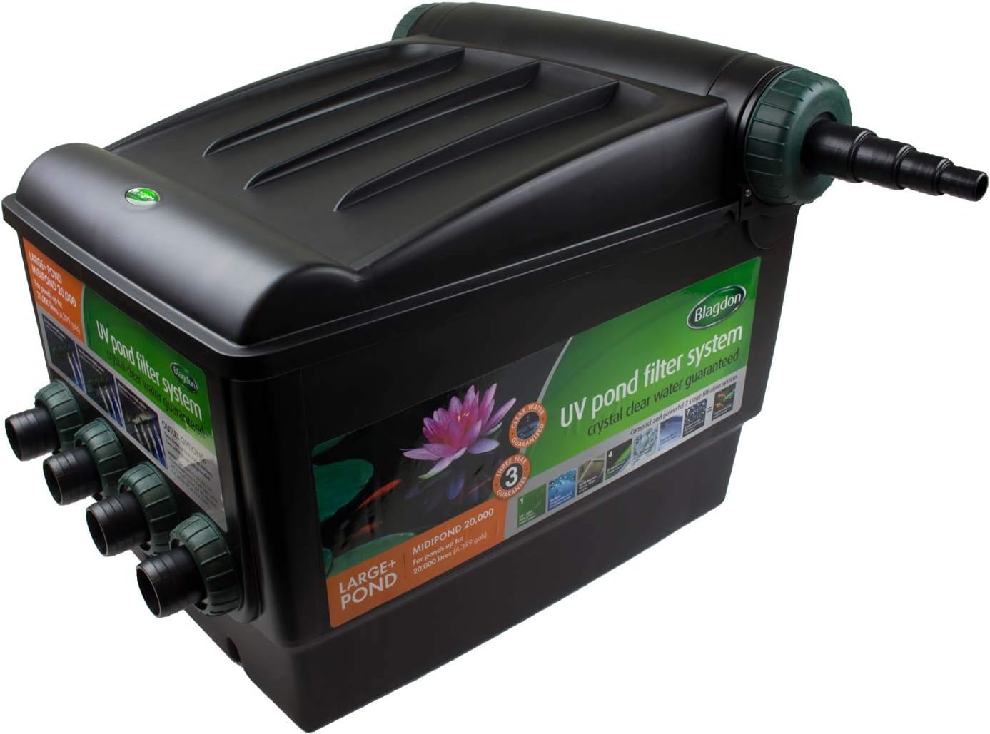 Blagdon Midipond Box Filter System with Built In UV Clarifier, Venturi