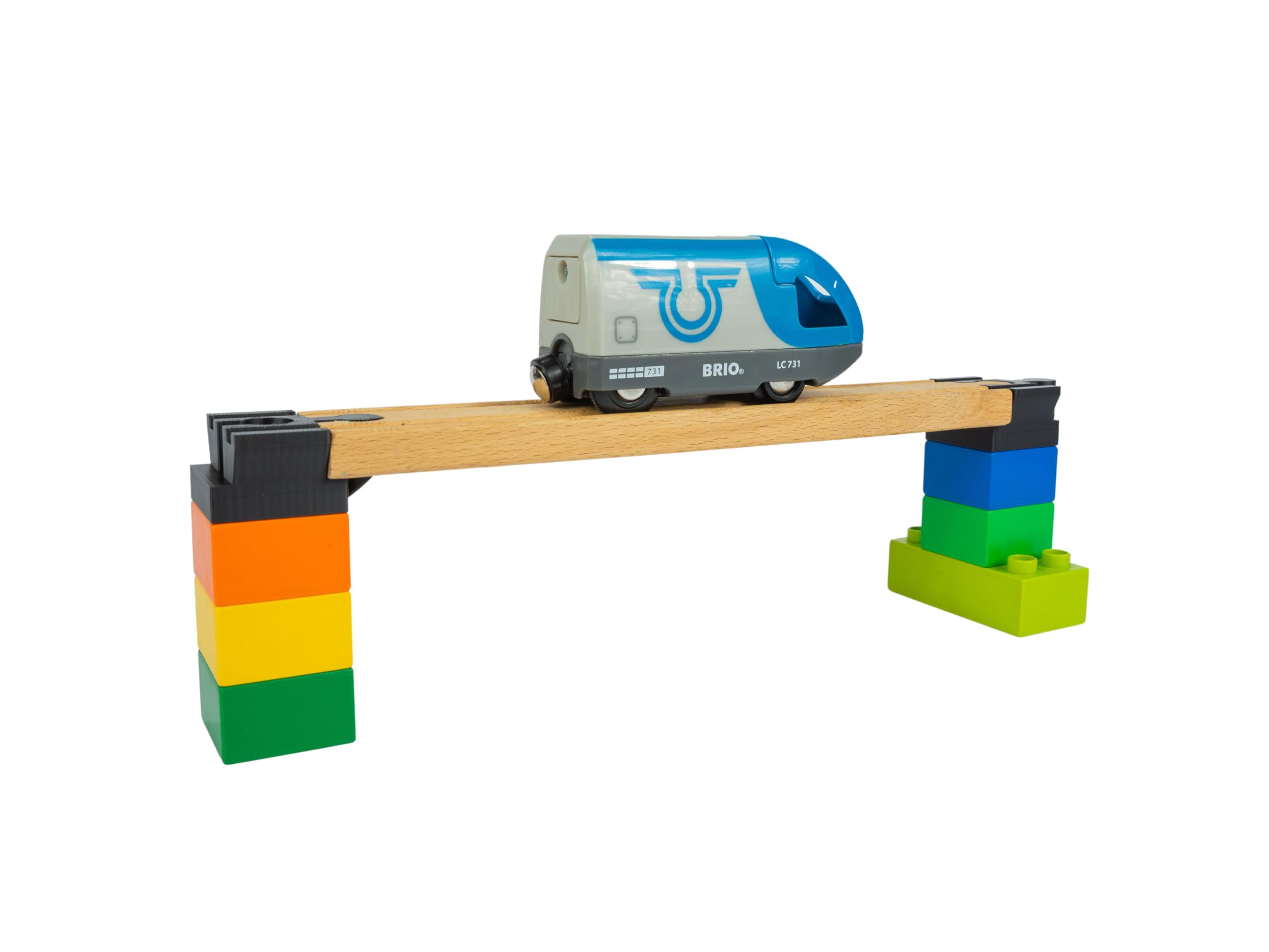 Locorico - 4 pile di ponti per treno in legno - Giochi e Prodotti per l