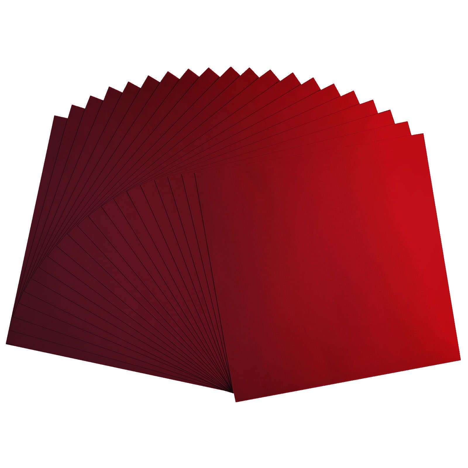 Florence Cardstock Smooth, Coloured Card Making Supplies 12 x 12 inch, Red, 20 Sheets - Image 3