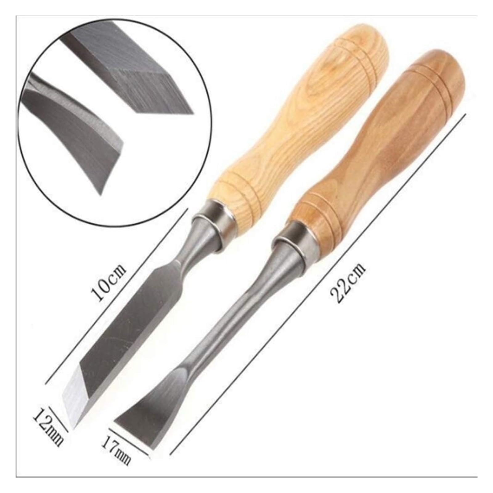 Juego de Cinceles, Juego de Cinceles Profesionales para Tallar Madera, 12 Piezas de Herramientas Afiladas para Trabajar la Madera con Estuche de Transporte, Ideal para Principiantes, Herramie