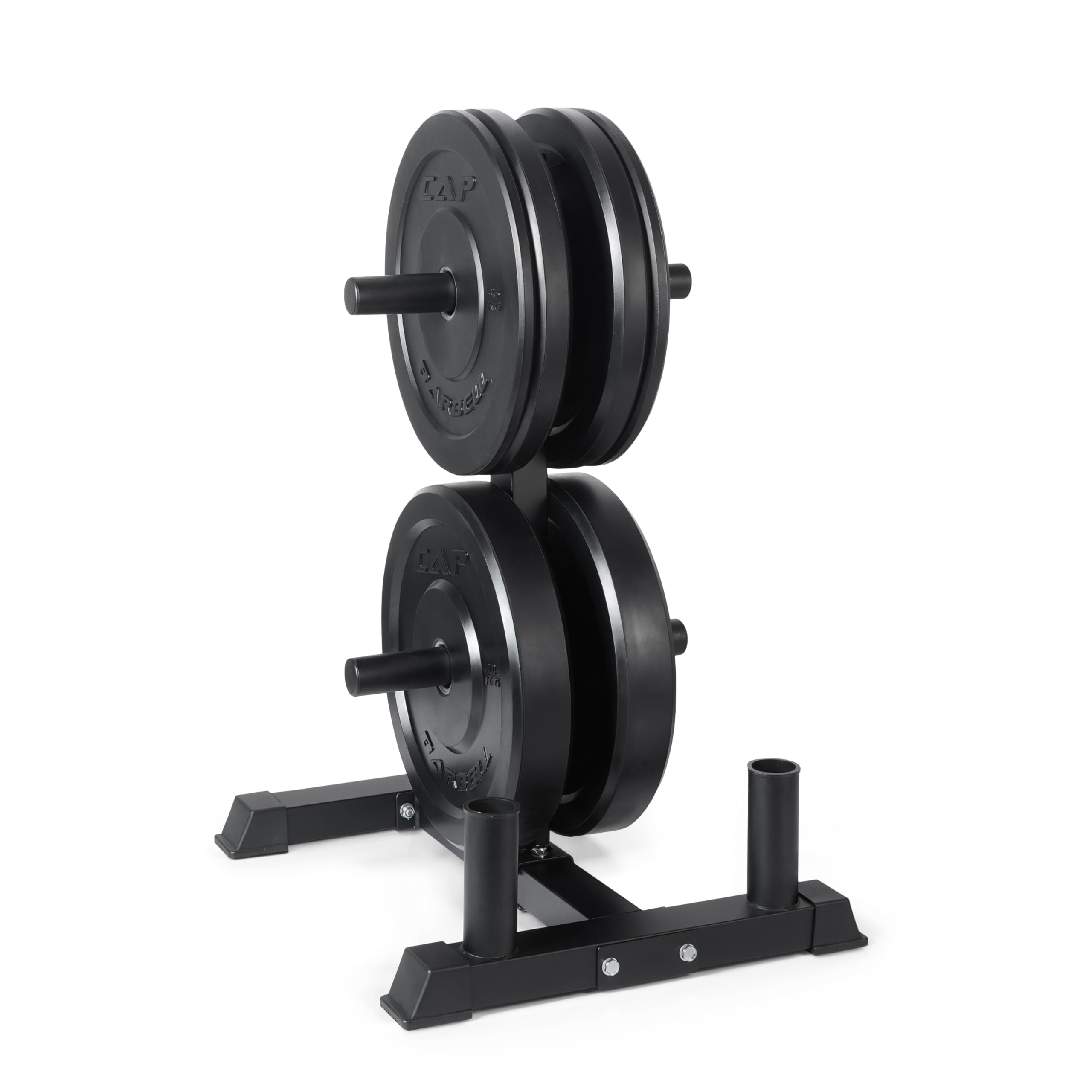 CAP 2-inch Olympic Bumper Plate Weight Set | 100-370 lbs | Multiple Colors | Storage Rack Optional