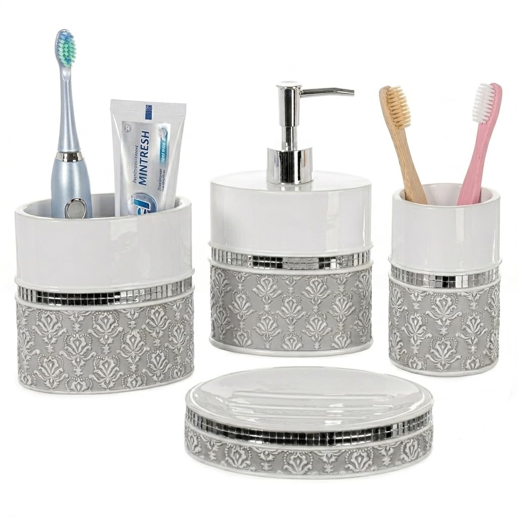 Creative Scents Mirror Damask Set