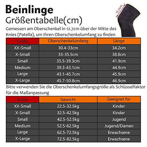 COOLOMG Ginocchiere a compressione, scaldamuscoli