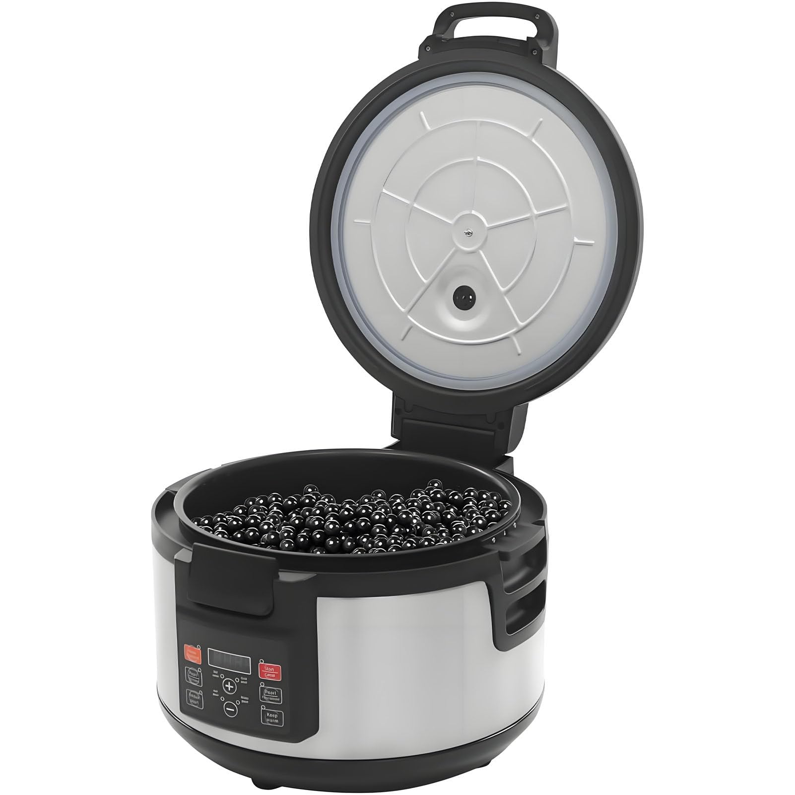 Automatyczny garnek do gotowania Boba Pearl, automatyczny garnek do gotowania tapioki z perłami do herbaty Boba, sago, puddingu, galaretki itp. Boba Cooker z ekranem dotykowym 16L