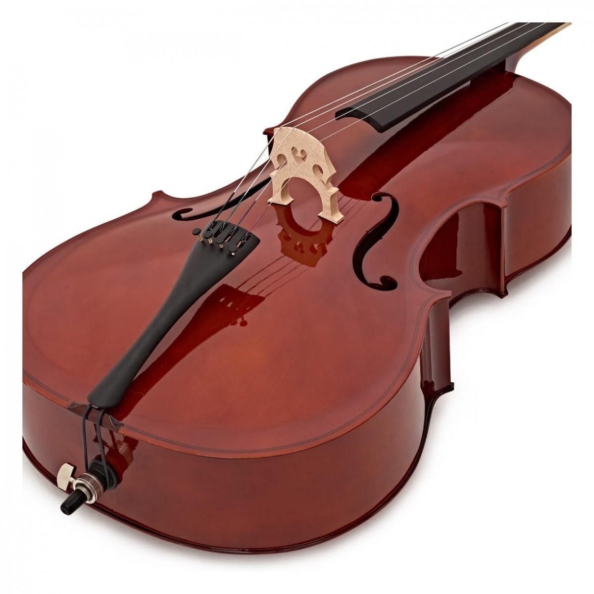 4/4 Größe Cello Beginner Pack von Gear4music mit Etui Bogen und Ständer
