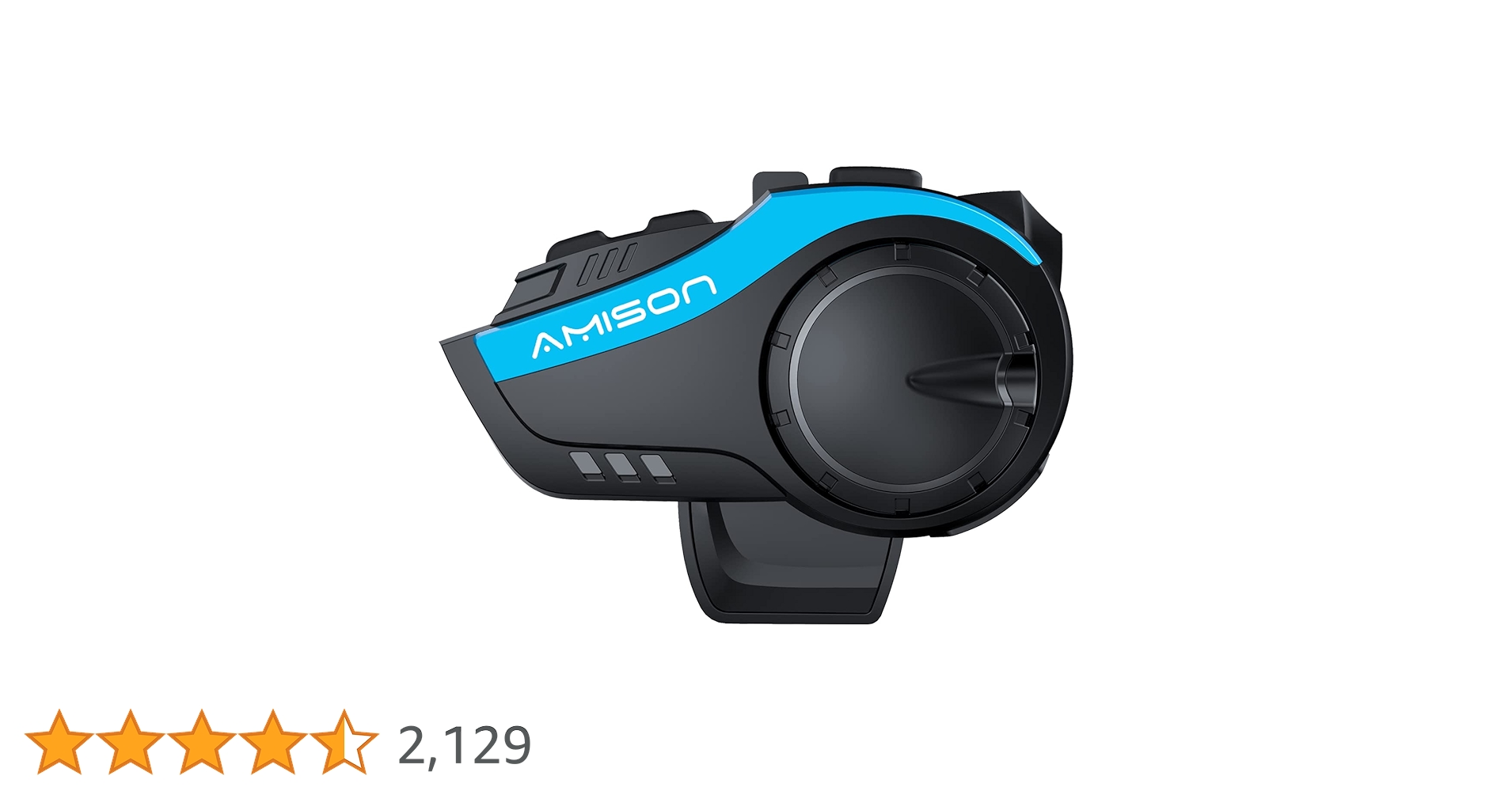 Amison バイク インカム 最大10人同時通話　2台セット　試し付けのみ Amison バイクインカム 最大10人同時通話 最大通話距離2000m