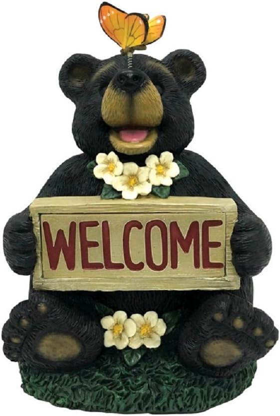 Smart Solar 3633ARM1 Solar Bear Lantern, Brown