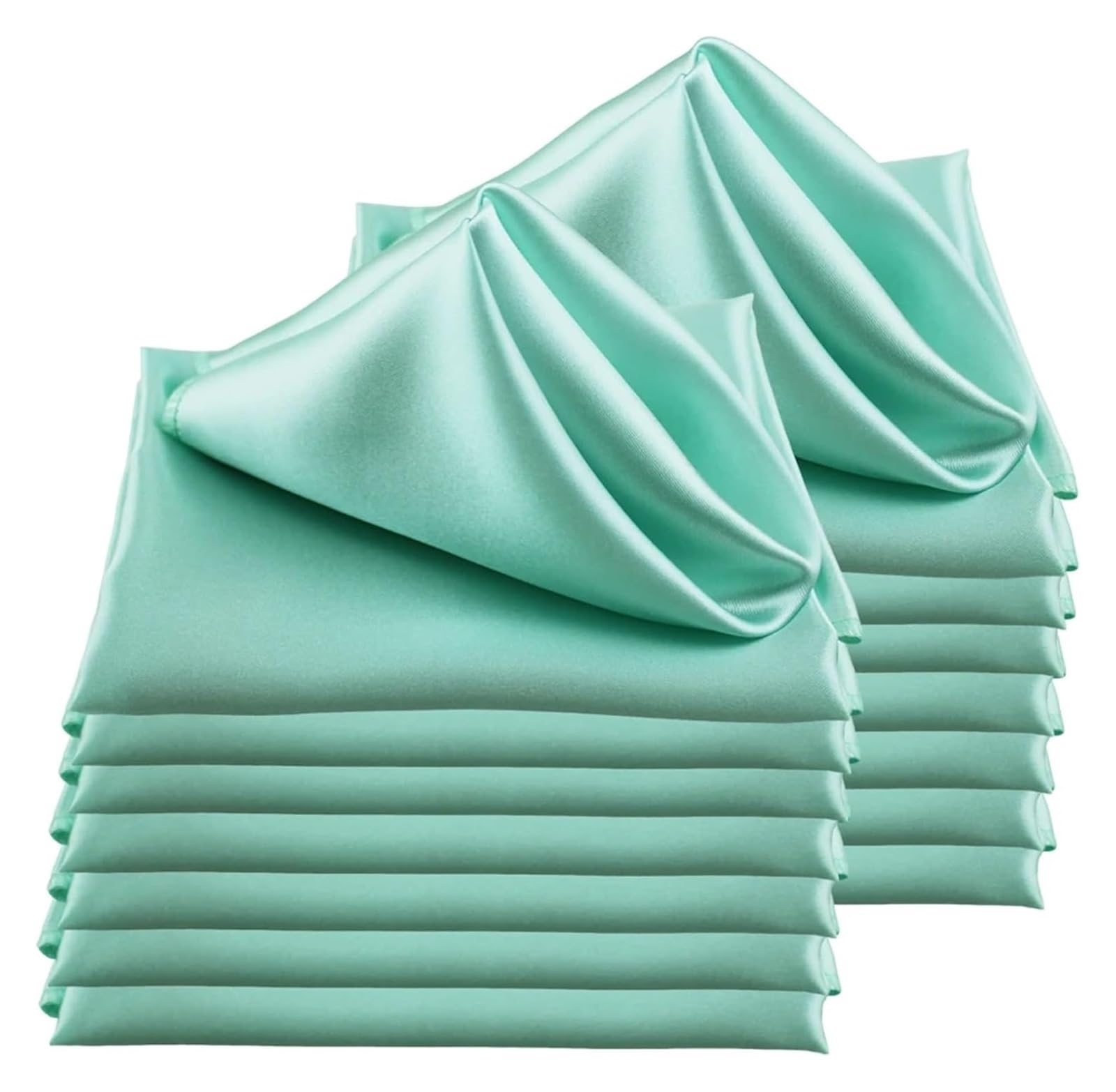 Cotton Table Napkins, 50pc 30x30cm Square Satin Multicolor(Color12)