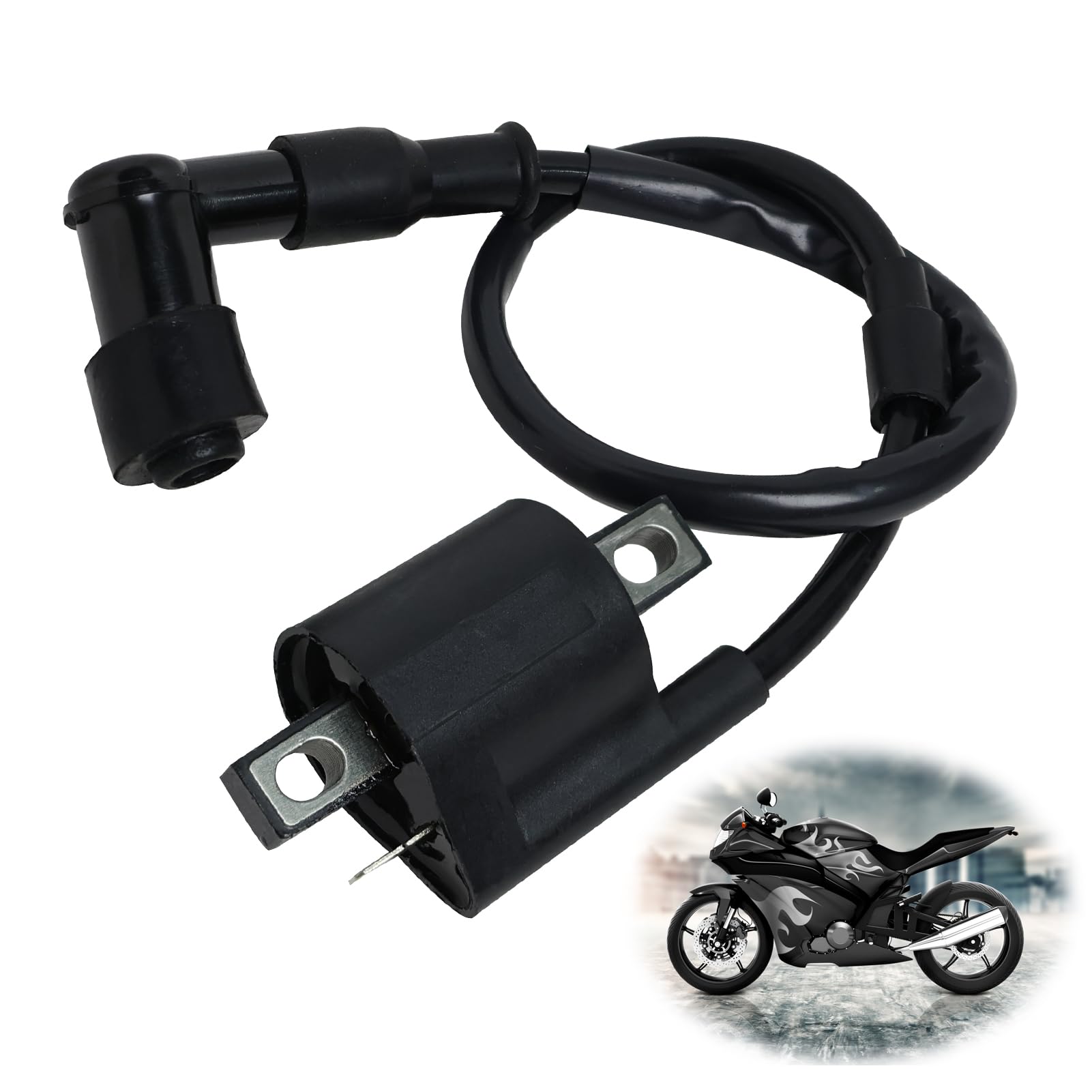Bobina de Encendido Modificada para Mejorar la Potencia para Motocicleta, Scooter y ATV 125CC-250CC Ciclomotor Go-kart