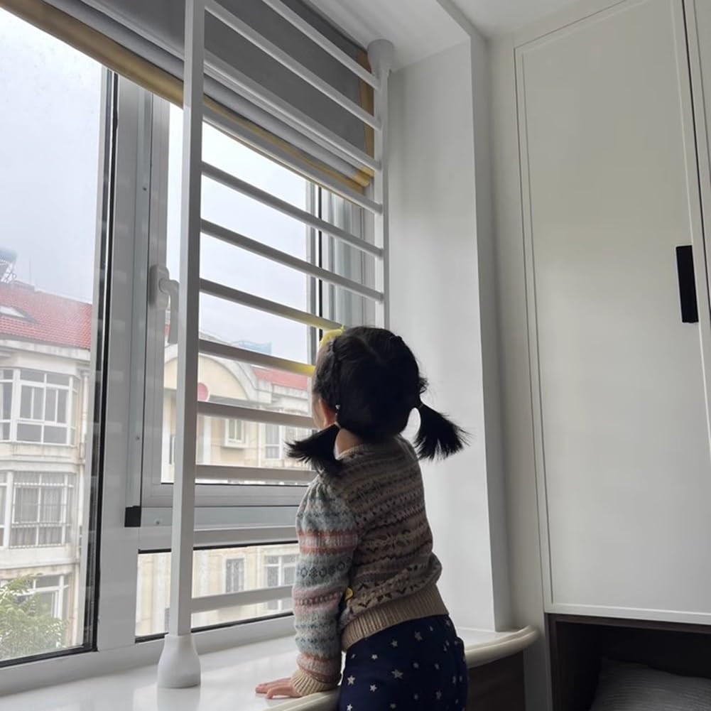 Protectores de seguridad para ventanas a prueba de niños para el hogar, protección interior para evitar caídas accidentales y robos, barandillas de seguridad infantil de 11.8 x 19.7 pulgadas para