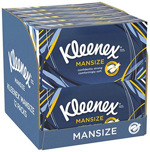 Kleenex Mansize Tissues - 12 Box Pack (1200 Tissues Total)