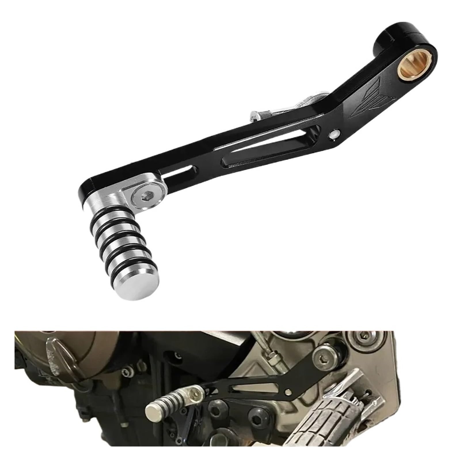 QR0CJNPB Motorcycle Gear Shifter Rear Foot Brake Pedal Left Shift Lever for MT 07 FZ07 XSR 700GT MT07 for Tracer 2016-2025 2024 Adjust Motorcycle Accessories