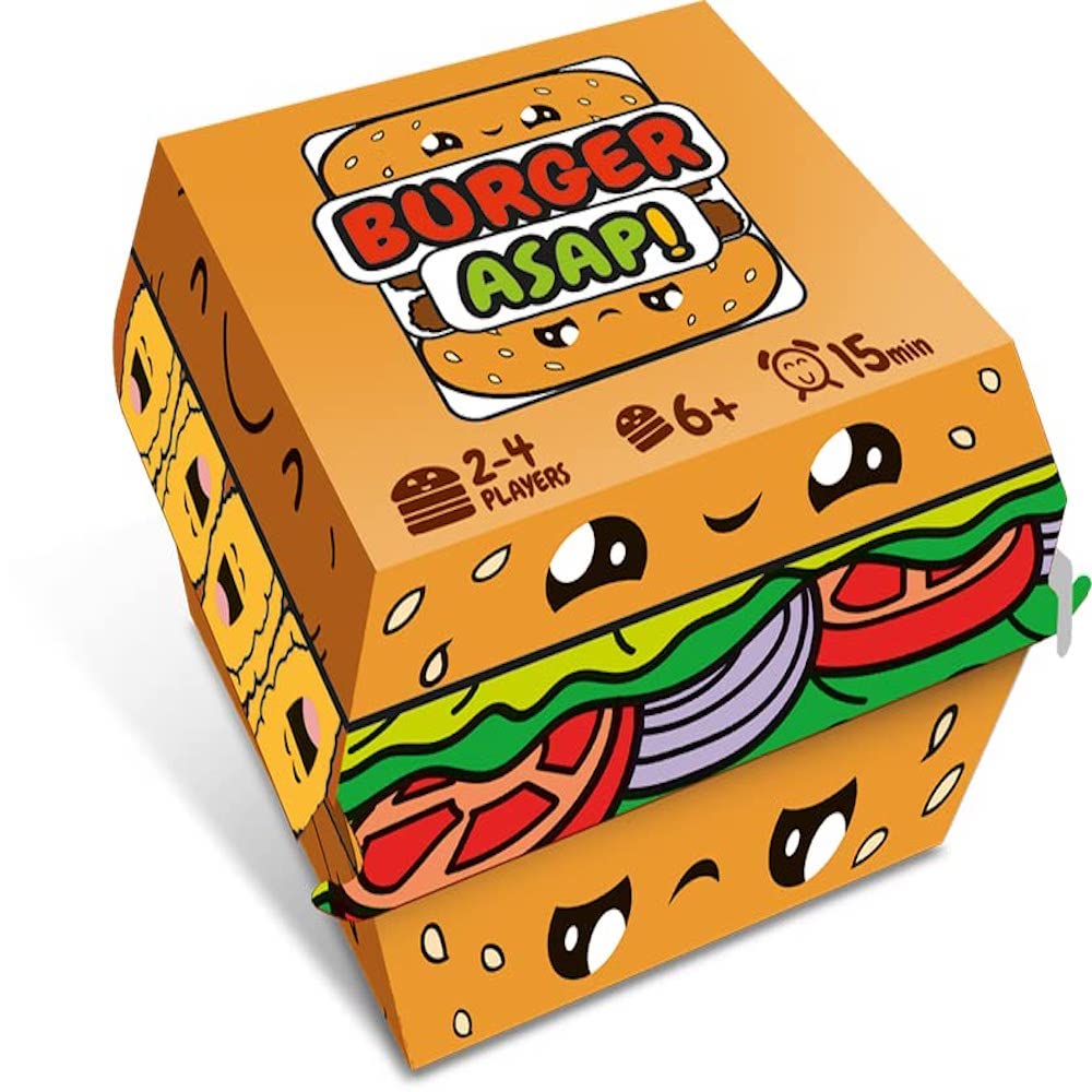 Mixlore | Burger ASAP | Card Game | Ages 7+ | 2-5 Players | 15 Minutes Playing Time