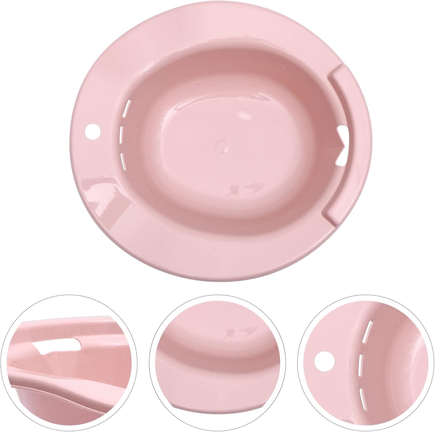 Yardwe Sitz Bath for Toilet Seat Portable Woman Sitz Bath Basins Postoperative Care Basin Care Basin for Pregnant Women for Postpartum Care Soothes Hemorrhoids and Perineum (Pink) : Health & Household