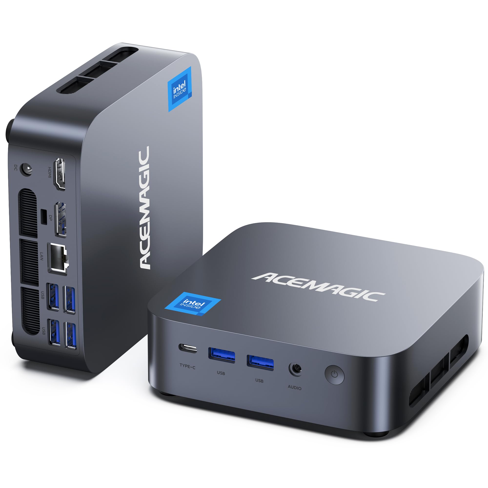 ACEMAGIC Mini PC, Ιntel Core i9-13900HK (14 Kerne, 5.4GHz) 32GB DDR4 RAM 1TB PCIe 4.0 SSD, USB4 Type-C+HDMI 2.0+DP1.4, WiFi 6E, 2.5G LAN, Шin 11 Pro Micro Desktop Computer Für Gaming, 3D Rendering