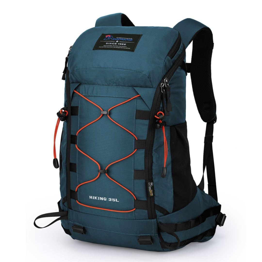 マウンテントップ(Mountaintop) 登山用リュック 35L 軽量 ハイキング バックパック アウトドア 撥水 リュックサック 大容量 デイバック 旅行 機内持ち込み キャンプ ザック 日帰り