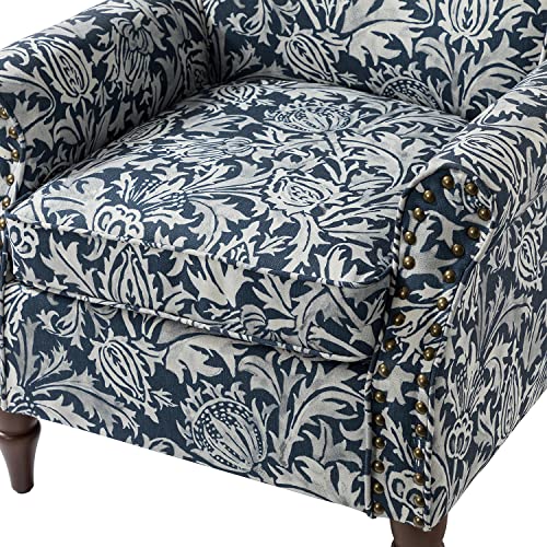Sillón con cojín removible Azul miniatura 6