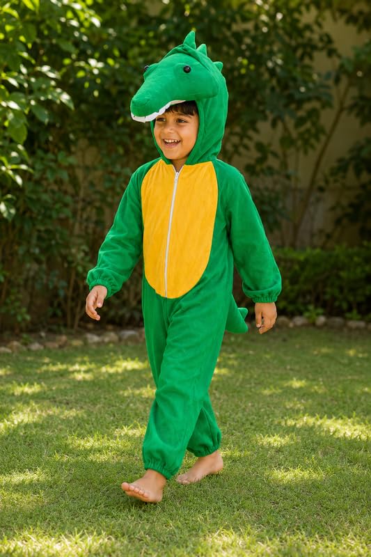 Image of Animal Costume for Kids | Plush Fancy Dress Costume for Boys & Girls |School Fancy Dress, Annual Day, Jungle Theme, Role Play, Halloween & Birthday Party