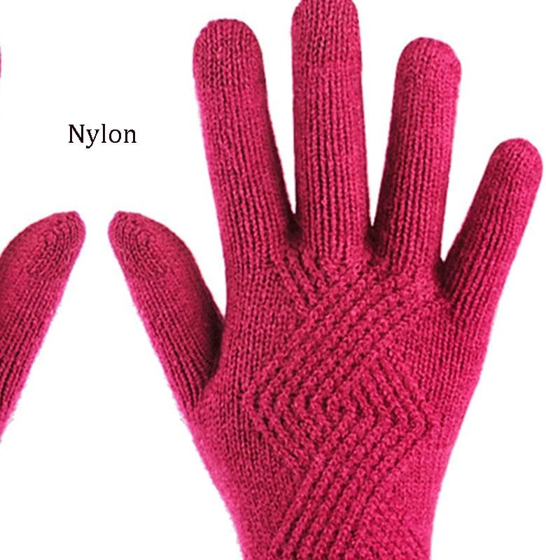 Nylon Women's Winter Season Versatile Cold Resistant Warm Gloves(Style 11)