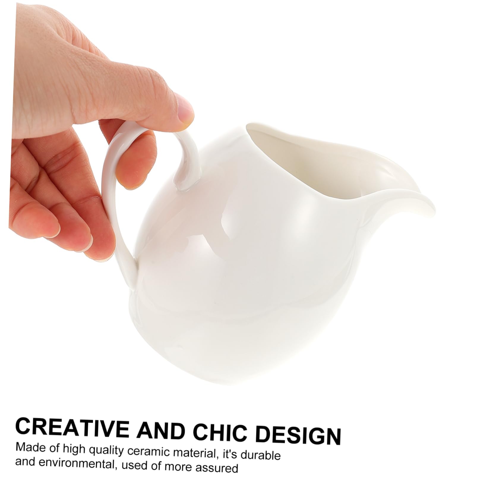 Mikinona 1pc Milk Jug White Coffee Mugs Tea Creamer Pitcher Coffee Syrup Container Coffee Creamers Creamer Cups Sauce Jug Milk Cup Coffee Espresso Coffee Milk Creamer Pitcher Ceramics