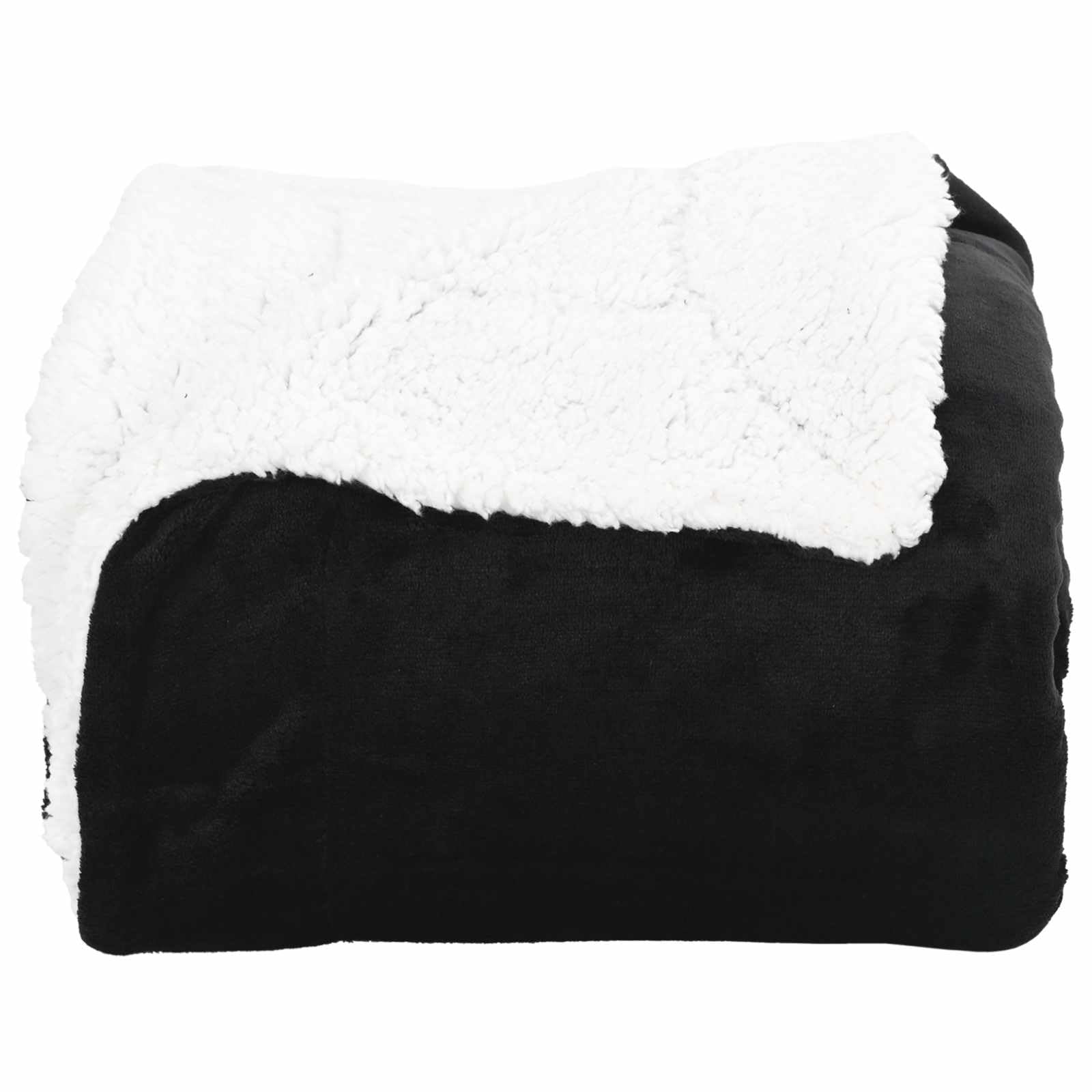 Générique Fleecedecke, 130 x 150 cm, Schwarz | Leicht 480 g, maschinenwaschbar, für Sofa oder Bett, ideal für Herbst und Frühling