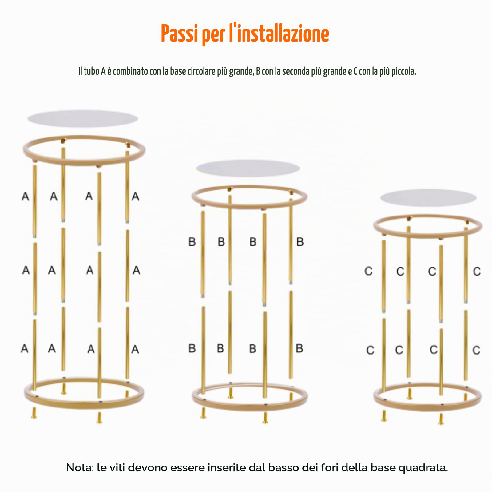 3 piedistalli cilindrici in metallo per feste, cilindri per feste, decorazioni per feste, tavoli rotondi per torta per matrimoni, decorazioni per eventi con piante floreali, sfondo di