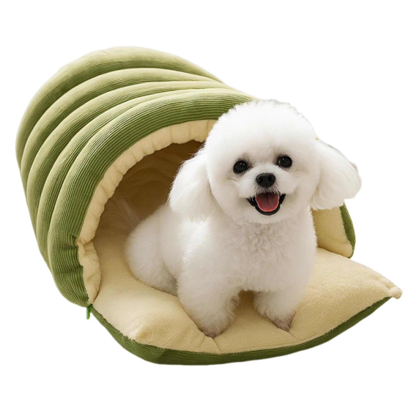 Lit pour chien et chat style igloo pour des siestes au salon ou au jardin
