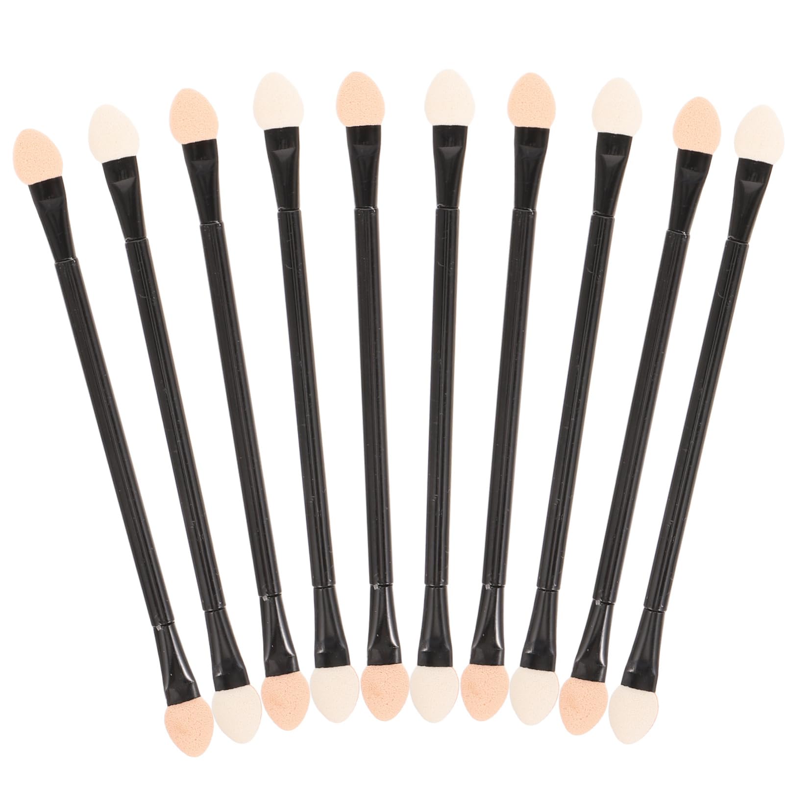 FOMIYES 30pcs Double-ended Makeup Brush Set Latex Sponge Eye Shadow Stick Eyeshadow Blending Brush Eyeliner Eyelash Brow Makeup