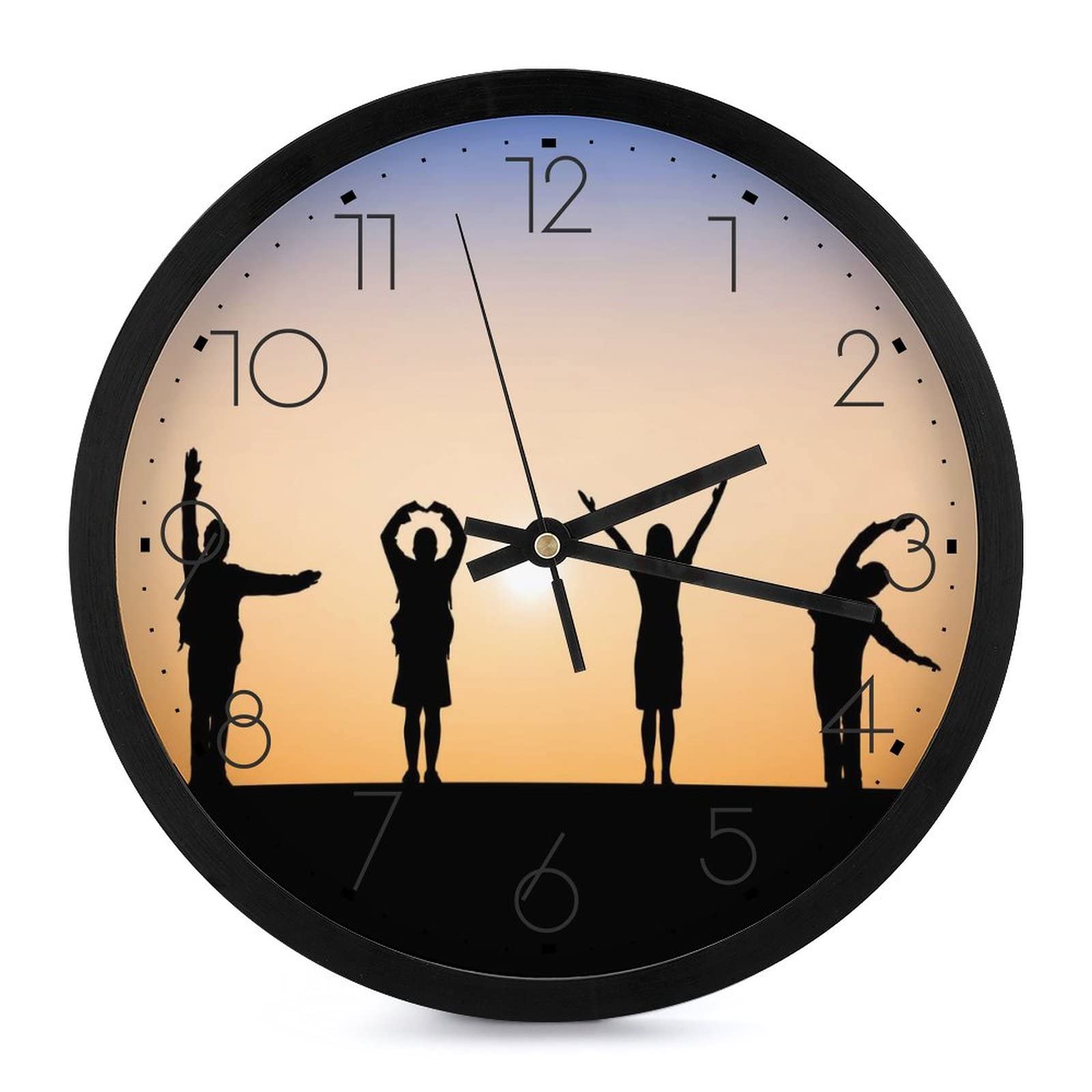 Horloge murale ronde grands chiffres pour une lecture de l'heure facile et rapide
