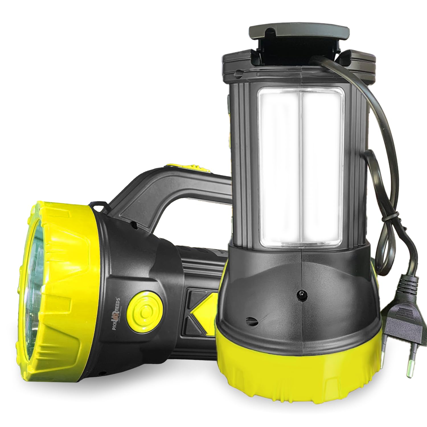Pick Ur Needs Home Emergency Rechargeable 100W +2 Side Tube LED Long Range Search Torch Light (Yellow) (B0CLH2NTGT) Amazon Price History, Amazon Price Tracker