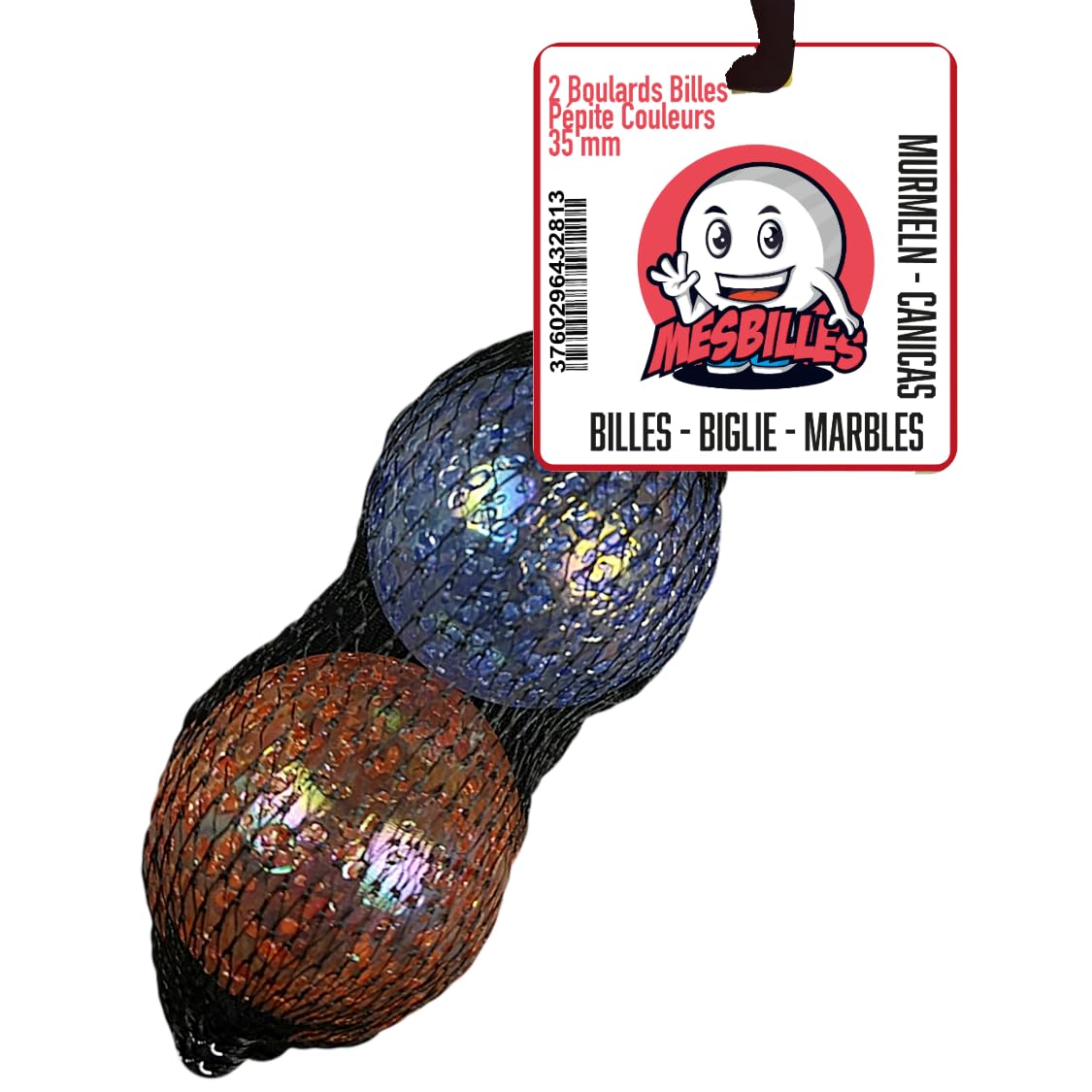 Mesbilles - 2 Baleines Billes Jurassique - Bille En Verre 43 Mm