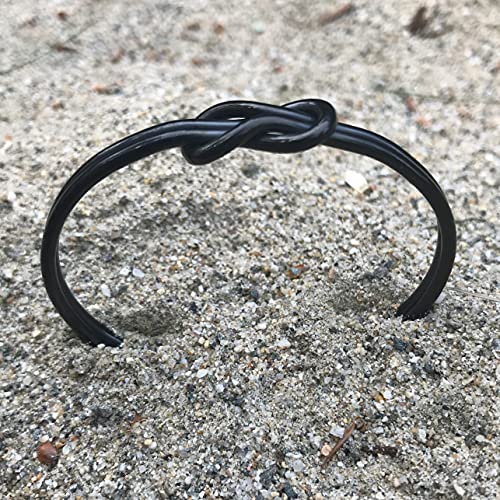 Loralyn Designs Womens Stainless Steel Love Tie The Knot Cuff Bangle Bracelet Adjustable (Black) 07SQUKNO - PARENT by Loralyn Designs - Used condition - Image 3