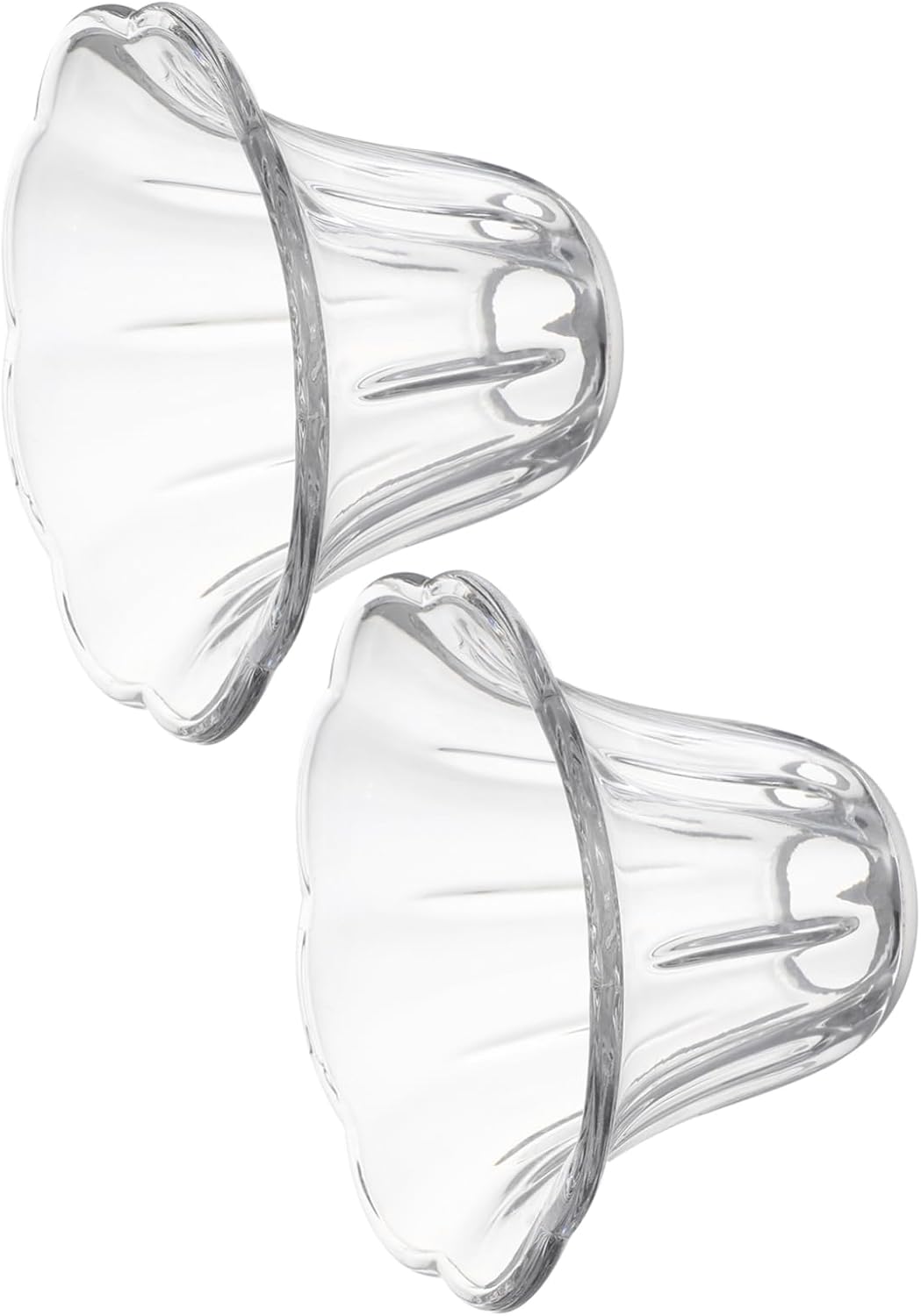 Artibetter 2pcs Glass Lampshade Practical Chandelier Cover for Table Floor and Pendant Lamps Creates Warm Diffuse Lighting for Bedroom and Living Room Decor