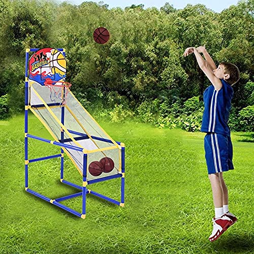 Junior Arcade Basketbal Game Set, Indoor Outdoor Basketball Tribune met Basketball Hoop, Net, Backboard, Pomp, Basketbal… - Image 3