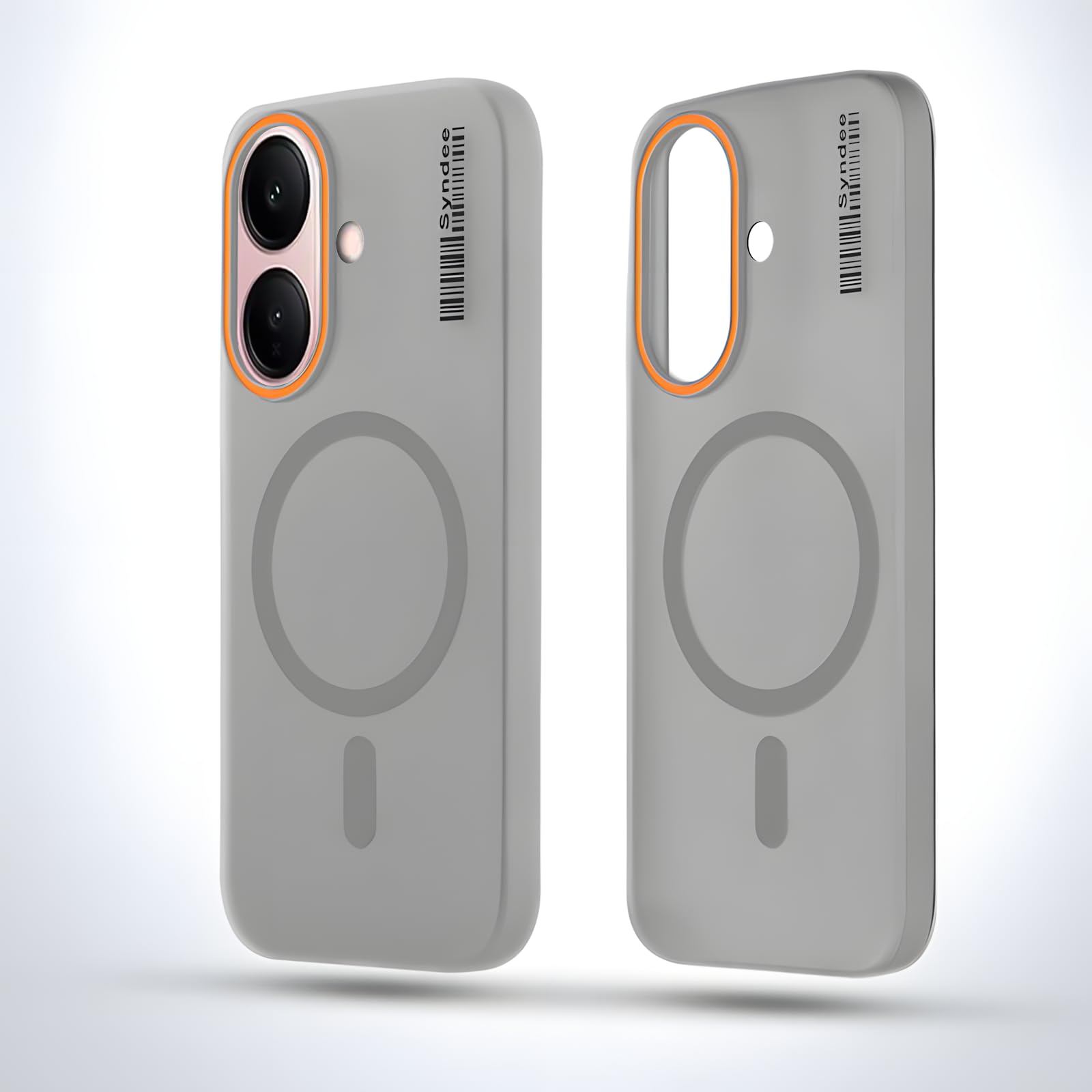DL3 Mobilak Case Back Cover for Vivo V60 Lite 5G/4G, Sleek Frosted Translucent Back Only Compatible with Wireless Magnetic Accessories | Anti-Scratch Shockproof Phone Case