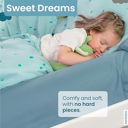 Miniatura 7 de BANBALOO - Paquete de 2 parachoques inflables para cama infantil - Protección contra caídas infantiles, riel inflable de cama de viaje, para camas